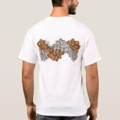 Was ist in Ihrer DNS? - Fragenfront, BASEBALL T-Shirt (Rückseite)