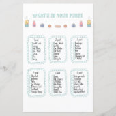 Was ist in Ihrer Geldbörse Adventure Baby Shower? (Vorderseite)