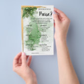 Was ist in Ihrer puristischen Tropenduschkarte? Flyer (Handgriff)