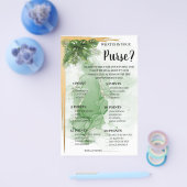 Was ist in Ihrer puristischen Tropenduschkarte? Flyer (Einzeln)