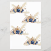 Was ist in Ihrer Purse Blue Blume Shower Game Card Flyer (Hinten)