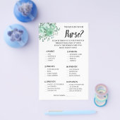 Was ist in Ihrer Purse GreenRoses Shower Game Card Flyer (Einzeln)