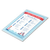 Was ist in Ihrer Purse Nautical Theme Kinderdusche Notizblock (angewinkelt)