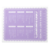 Was ist in Ihrer Tasche Lila Papel Picado Dusche? Notizblock (Vorderseite)