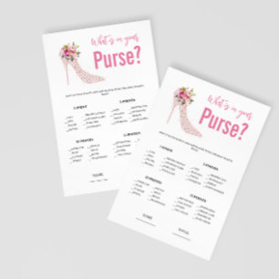 Was ist in Purse Brautparty Game