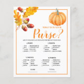 Was ist in Purse Fall Pumpkin Bridal Game? (Vorderseite)
