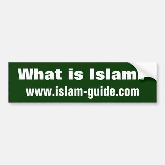 Was ist Islam? Autoaufkleber (Vorne)