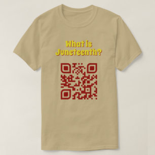 Was ist Juneteenth? QR-Code-T-Shirt T-Shirt