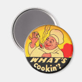 Was ist Keks? Gelbe und schwarze Küche Magnet (Vorderseite/Rückseite)