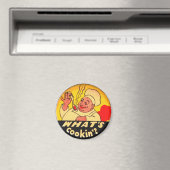 Was ist Keks? Gelbe und schwarze Küche Magnet (In Situ (Geschirrspüler))