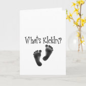 Was ist Kickin? Designs Karte (Gelbe Blume)