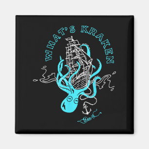 Was ist Kraken Lustiger Tintenfisch-Seemonster-Gra Magnet