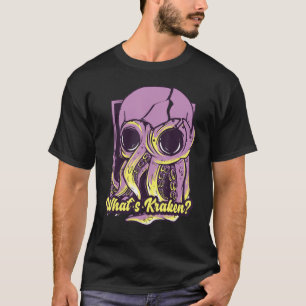Was ist Kraken Skull Octopus Death Tintenfisch Fun T-Shirt
