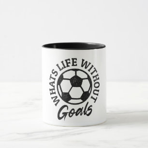 Was ist Leben ohne Ziele – Motivational Minimalis Tasse