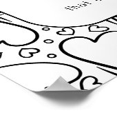 Was ist Liebe Coloring Poster? Poster (Ecke)