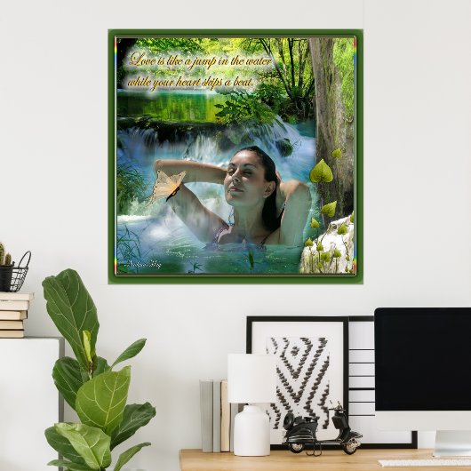 Was ist Liebe Poster (Heimbüro)