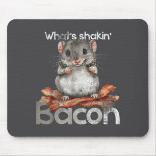 Was ist los, Bacon Frühstück Lustig Vintage Hamste Mousepad