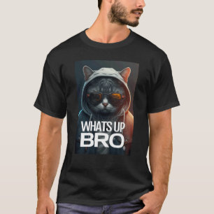 WAS IST LOS BRUDER Katzen Clubbing Mode Streetwear T-Shirt
