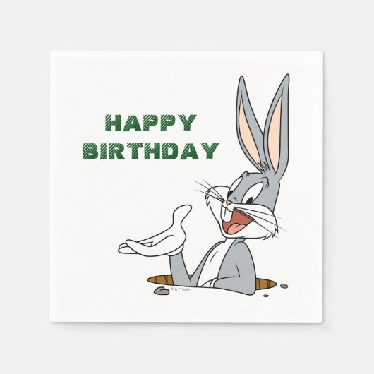 WAS IST LOS, DOC?™ BUGS BUNNY™ Kaninchenbau Serviette (Vorderseite)