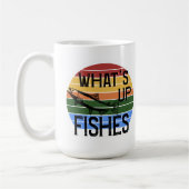 Was ist los Fische Funny Fishing Kaffeetasse (Links)