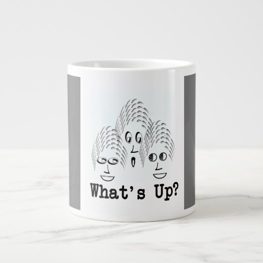 Was ist los? Jumbo-Tasse (Vorderseite)