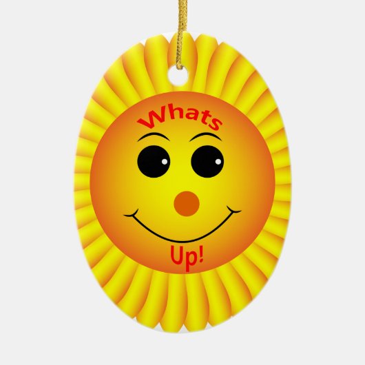 Was ist los! keramik ornament (Vorne)