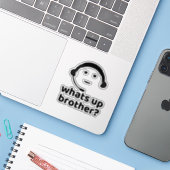 Was ist los mit Brother? Aufkleber (Laptop mit iPhone)