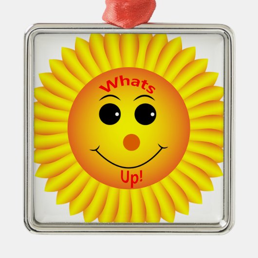 Was ist los! ornament aus metall (Vorne)