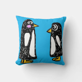 Was ist los? Penguin Throw Kissen