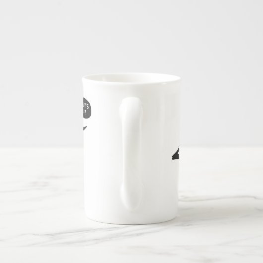 Was ist los? porzellantasse (Rückseite)