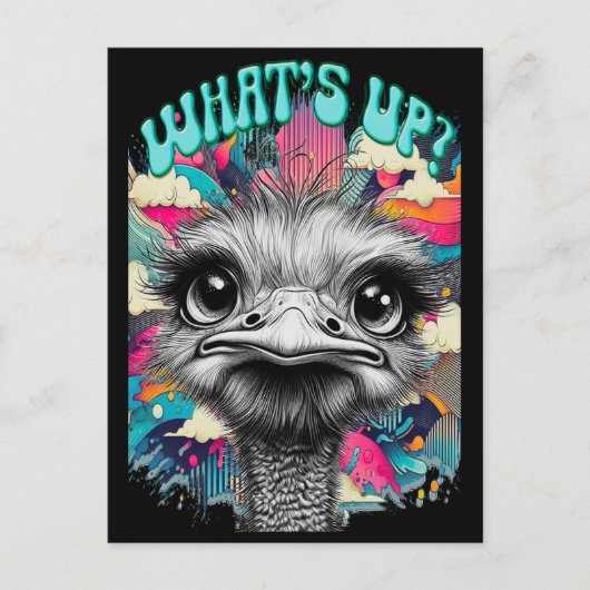 Was ist los? postkarte (Vorderseite)