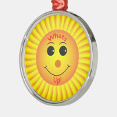 Was ist los! silbernes ornament (Links)