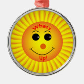 Was ist los! silbernes ornament (Vorne)