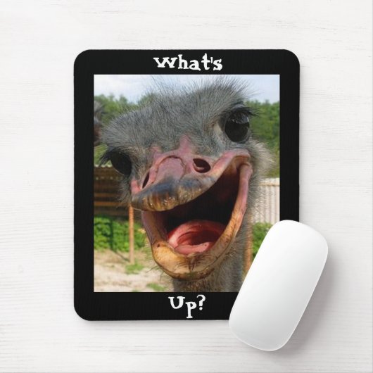 Was ist los Strauß? Mousepad (Mit Mouse)