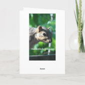 Was ist los, Ya Big Nut Funny Eichhörnchen Karte (Rückseite)