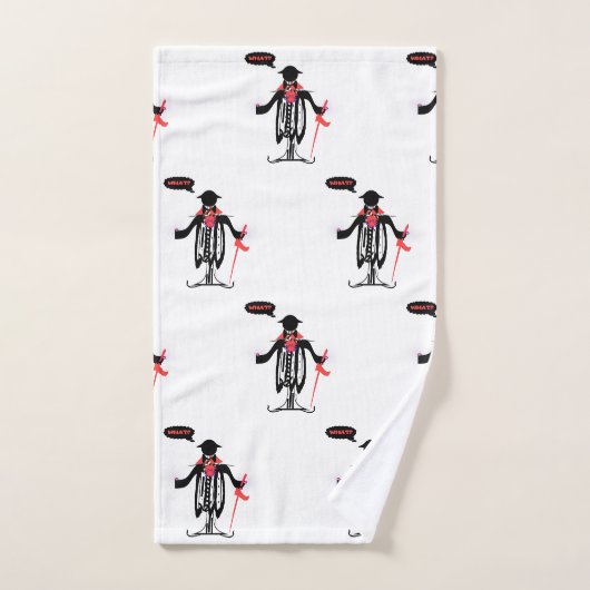 WAS IST? MAN CARICATURE Neuartiges Badetuch Set (Handtuch)