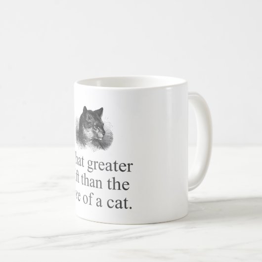 Was ist mehr als die Liebe einer Katze? Kaffeetasse (VorderseiteRechts)