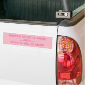 WAS IST MEIN? AUTOAUFKLEBER (Auf Lkw)