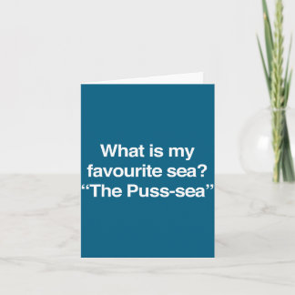 Was Ist Mein Lieblingsmeer Das Puss-Meer Lustig Er Karte