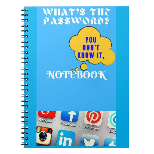 Was ist mein Password Spiral Notebook? Notizblock (Vorderseite)