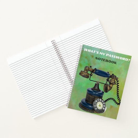 Was ist mein Spiralnotebook mit Passwort? Notizblock (Innenseite)