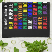 Was ist meine Farbe? Geschirrtuch (Gefaltet)