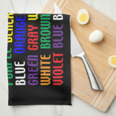 Was ist meine Farbe? Geschirrtuch (Viertel Falte)