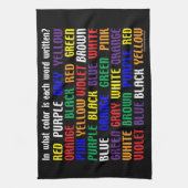 Was ist meine Farbe? Geschirrtuch (Vertikal)