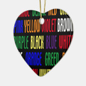 Was ist meine Farbe? Keramik Ornament (Links)