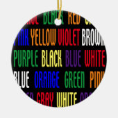 Was ist meine Farbe? Keramik Ornament (Vorne)