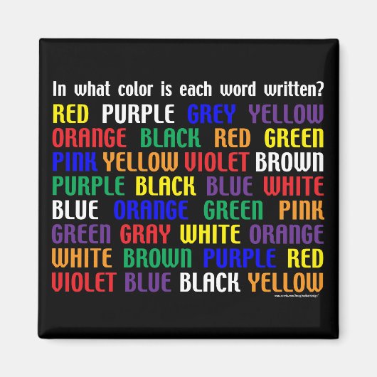 Was ist meine Farbe? Magnet (Vorne)