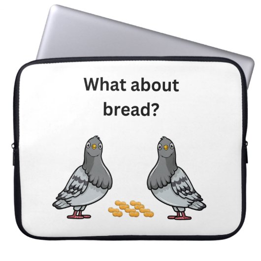 Was ist mit Brot? Laptopschutzhülle (Vorderseite)