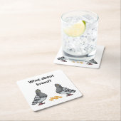 Was ist mit Brot? Rechteckiger Pappuntersetzer (Vor Ort)