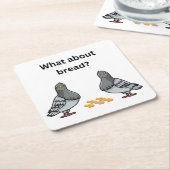 Was ist mit Brot? Rechteckiger Pappuntersetzer (angewinkelt)